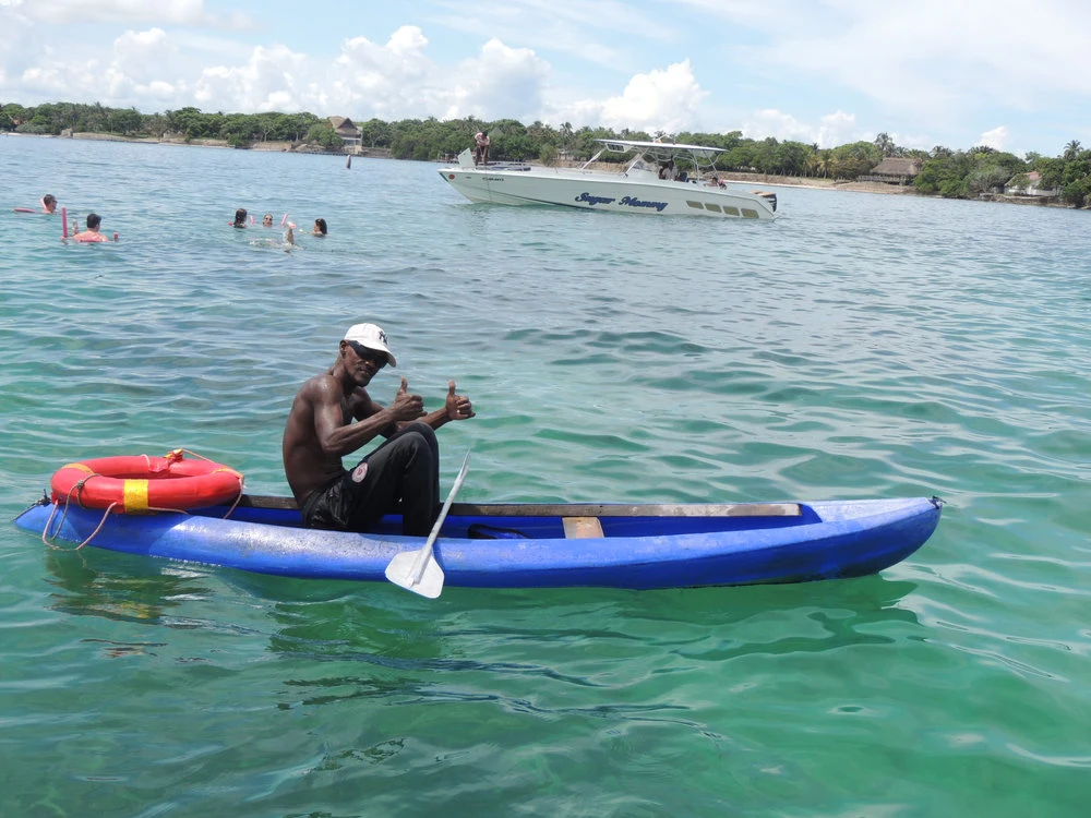 Paddleboarding near the islands