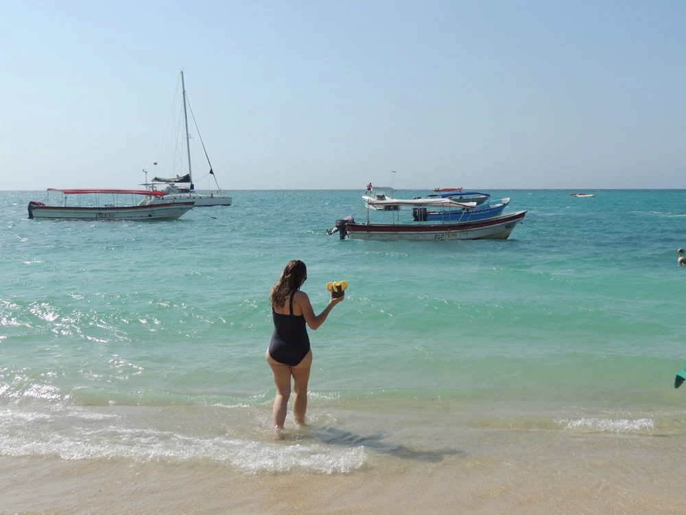 Boats on the Caribbean Sea